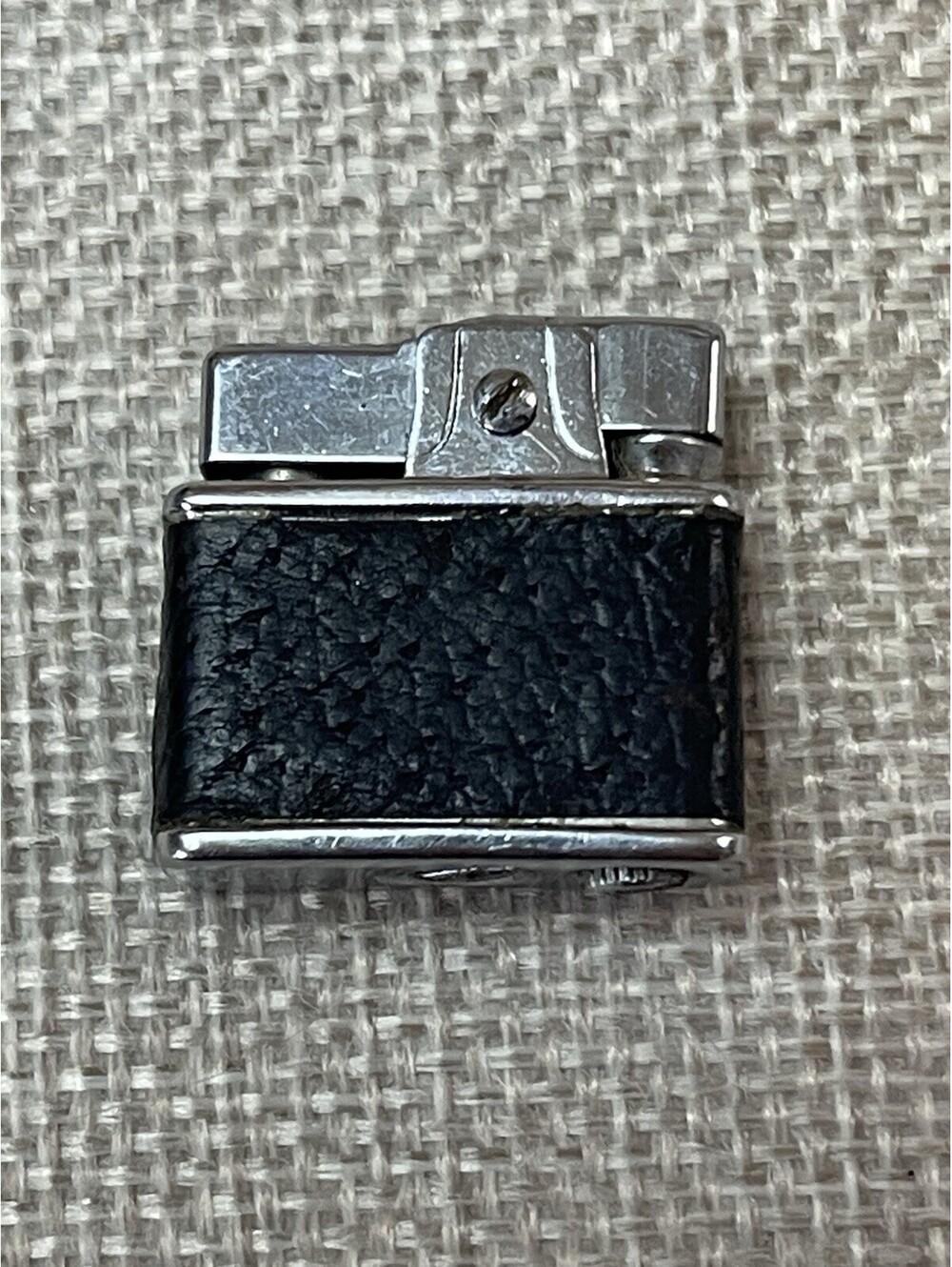 Vintage Prince Midget Pocket Lighter Black Japan As Is